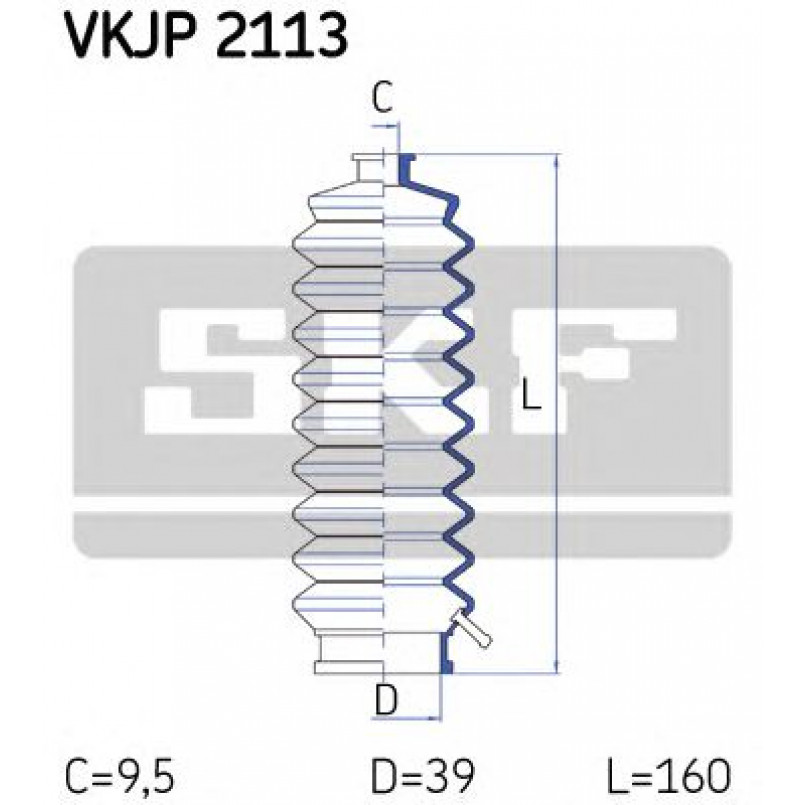 VKJP 2113 SKF - Пильовик привідного валу